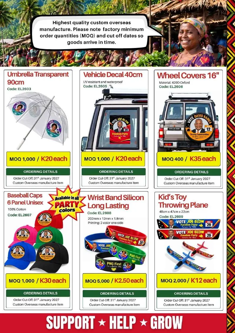Page 3: Custom vehicle decals, wheel covers and campaign products