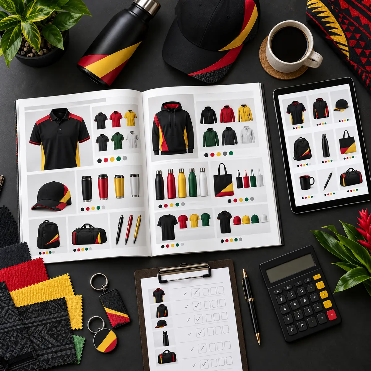 Chemica election catalogue planning with merchandise and product selections