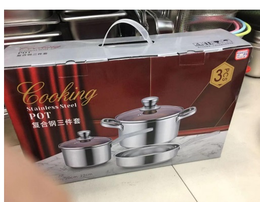 Pot Set S/Steel 'Cooking' 3pc19179-4
