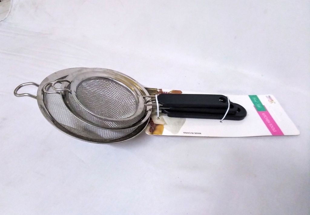 [VI7566] Strainers S/S Ningsheng 3pc 8+10+12CM35320-11
