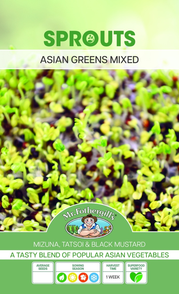 [SD0316]  Seed Mr Fothergill'sl Greens Asian Mix Sprts Alive 30g #3010