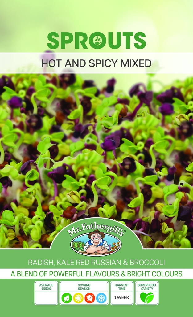 [SD0317]  Seed Mr Fothergill'sl Hot&Spicy Mix Sprts Alive 35g #3009