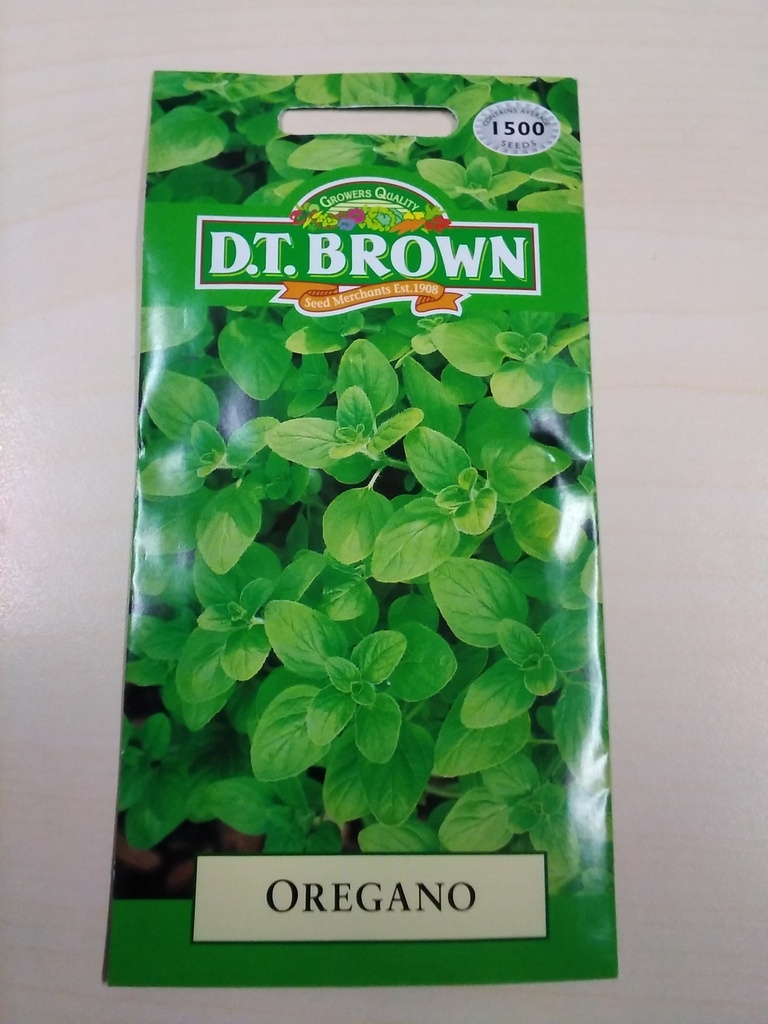 [SD0324]  Seed Mr Fothergill'sl Oregano 0.182g #2719