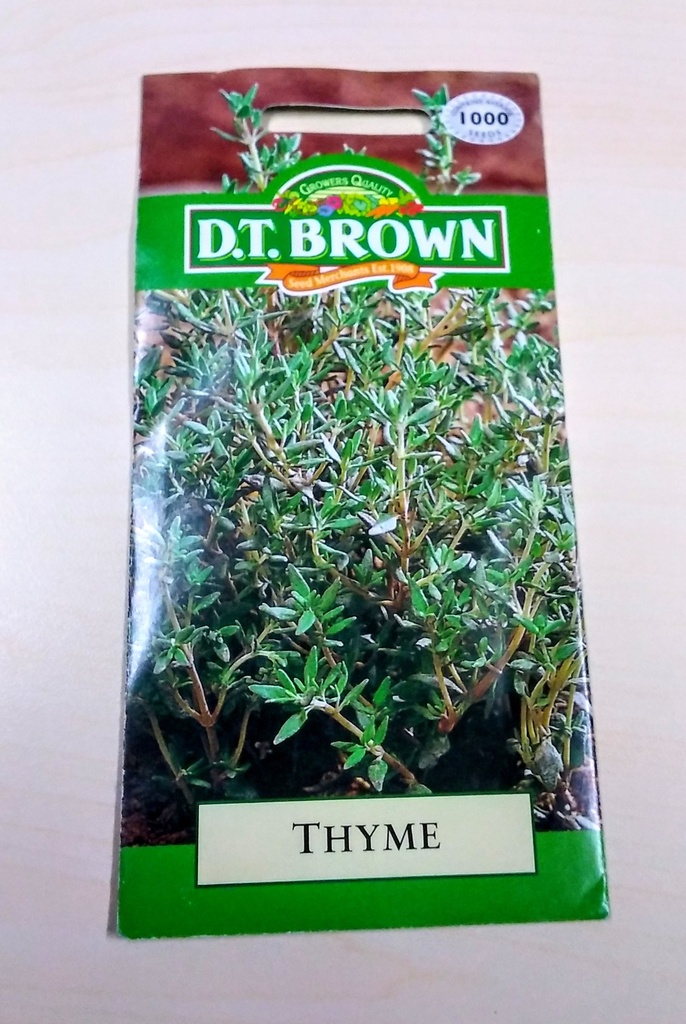 [SD0328]  Seed Mr Fothergill'sl Thyme 0.371g #2718