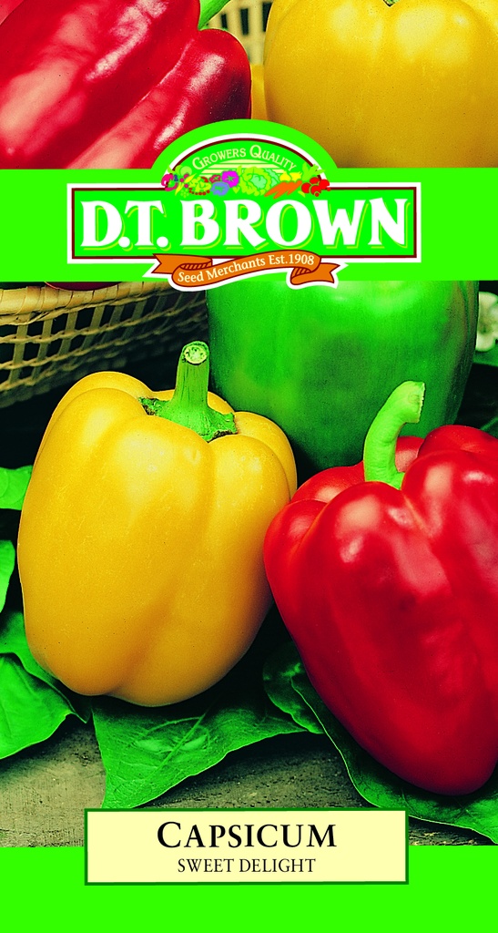 [SD0333] Seed Mr Fothergill'sl Capsicum Swt Delight 0.25g #2207