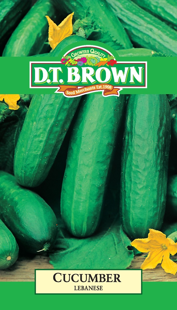 [SD0339] Seed Mr Fothergill'sl Cucumber Lebanese 2.725g #2218