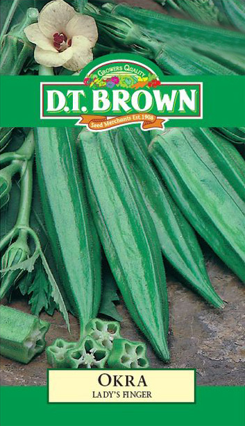 [SD0346]  Seed Mr Fothergill'sl Okra Lady's Finger 3.056g #2226