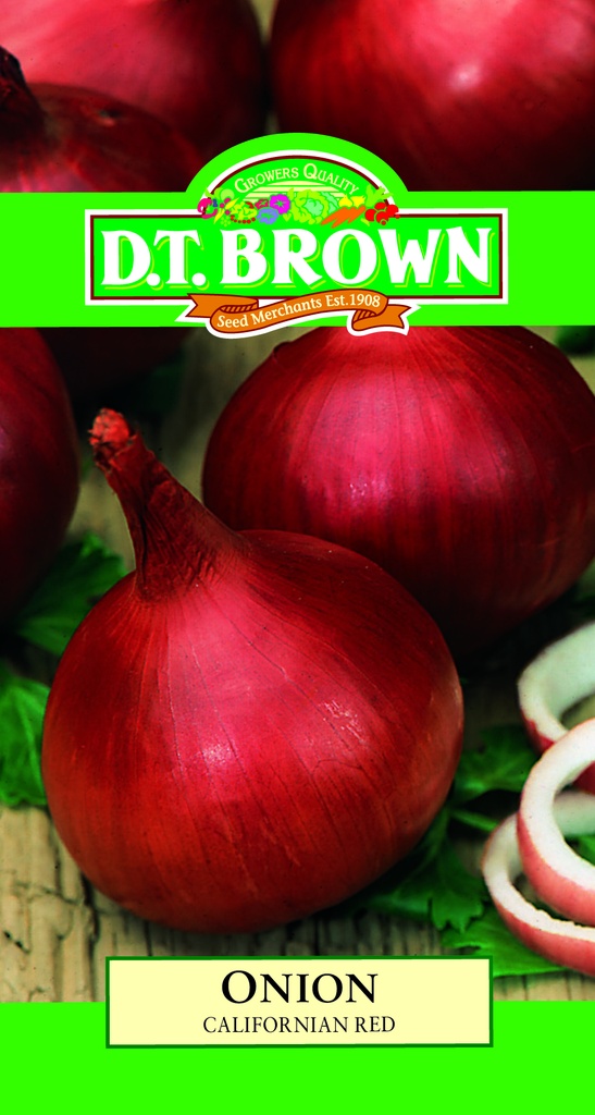 [SD0347] Seed Mr Fothergill'sl Onion Californian Red 1.112g #2256