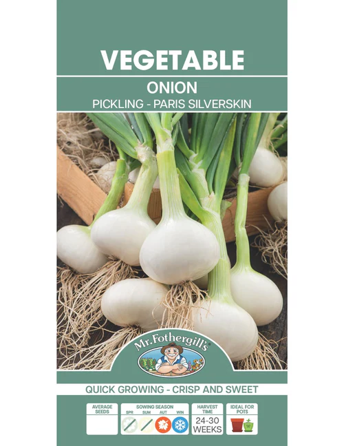 [SD0348]  Seed Mr Fothergill'sl Onion Paris Silverskin 1.2g #5351