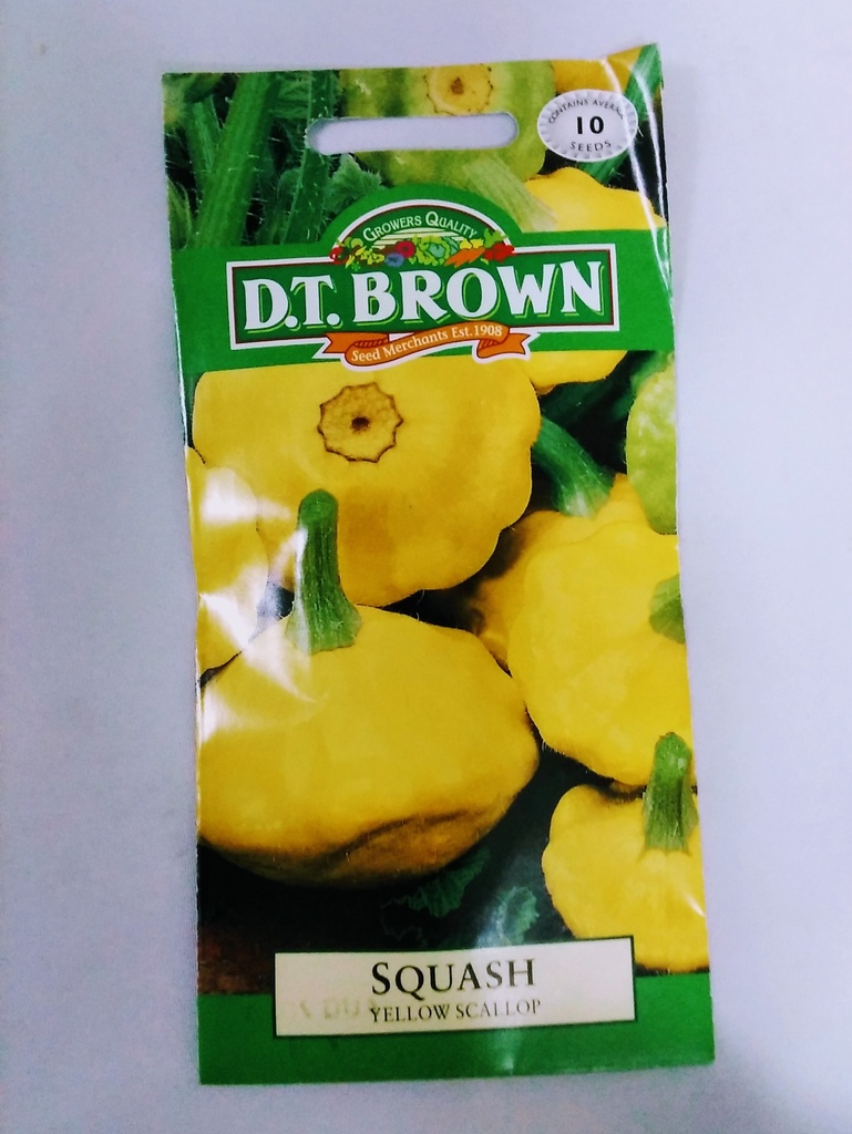 [SD0360]  Seed Mr Fothergill'sl Squash Yel Scallop 1.042g #2297