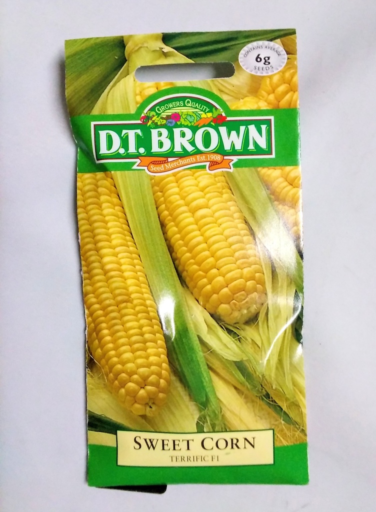 [SD0362] Seed Mr Fothergill'sl Sweetcorn Terrific 6g #2243