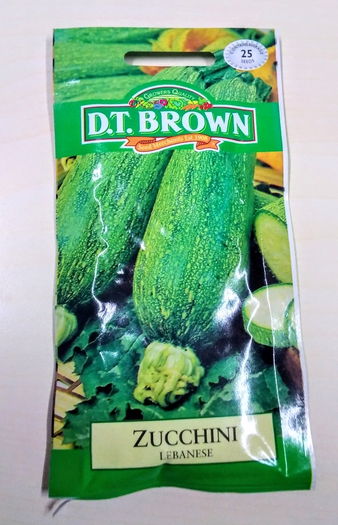 [SD0371]  Seed Mr Fothergill'sl Zucchini Labanese 4.322g #2249