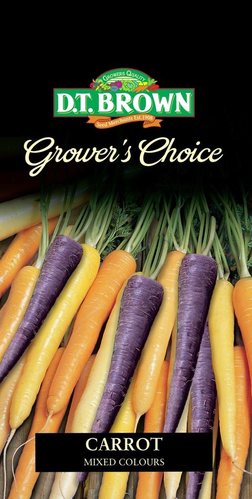 [SD0389]  Seed Mr Fothergill'sl Carrot Mixed Colours 0.5g #2321