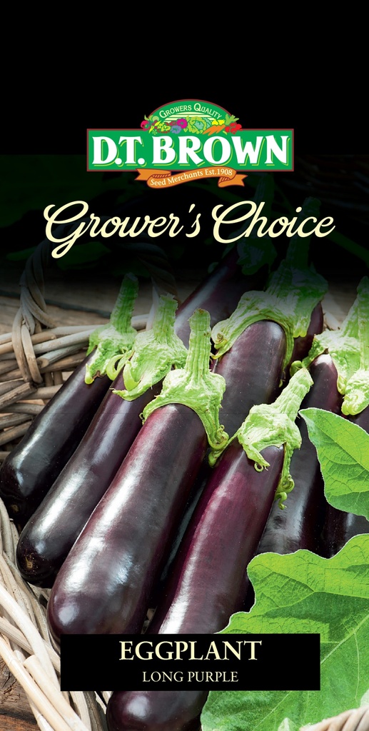 [SD0392] Seed Mr Fothergill'sl Eggplant Long Purple 0.364g #2325