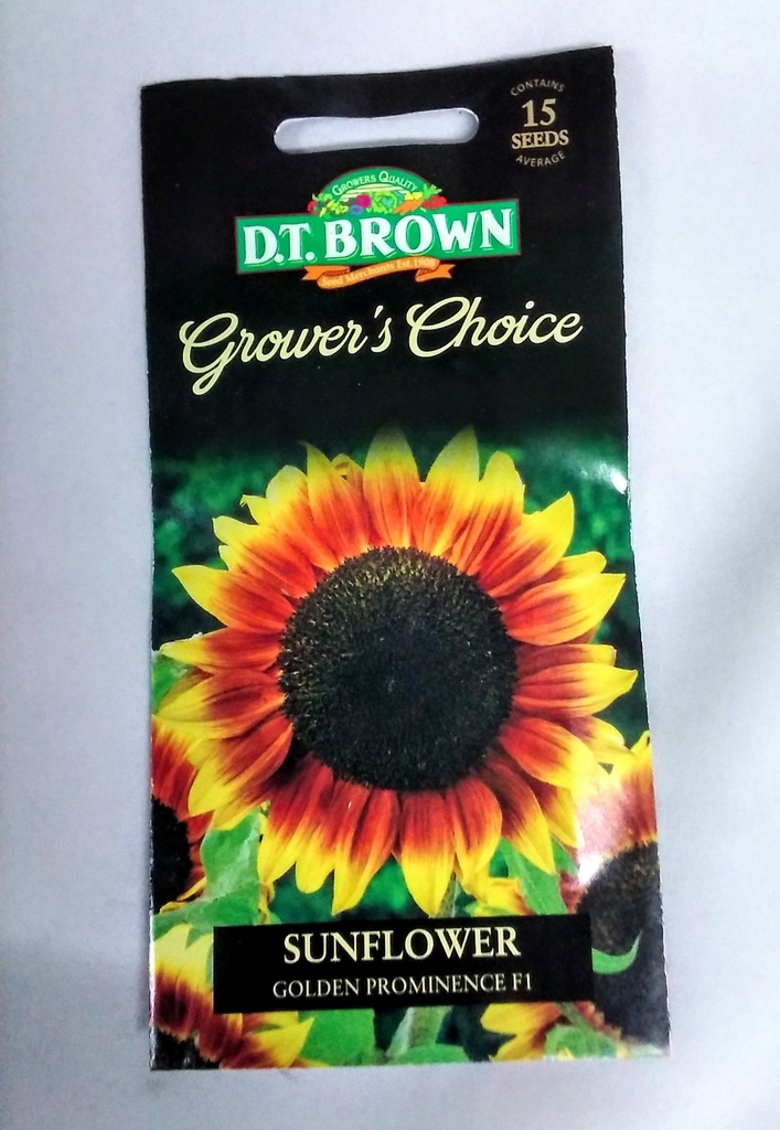 [SD0407]  Seed Mr Fothergill'sl Sunflower Gold Prominence 2g #2353