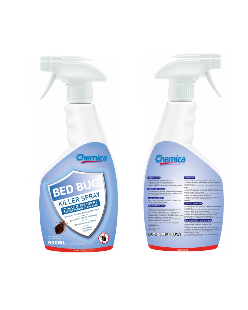 [AC0435] Bedbug Killer Spray 500ml(Dinotefuron0.5%5L)