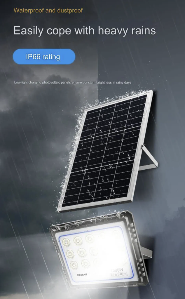 Solar Floodlight Jortan 1000W