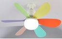 Fan Colour Blade W/Lighting Remote Control FS-HX-R520 