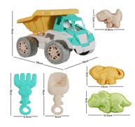 Toy Beach 6pc w/Tip Truck TY981572
