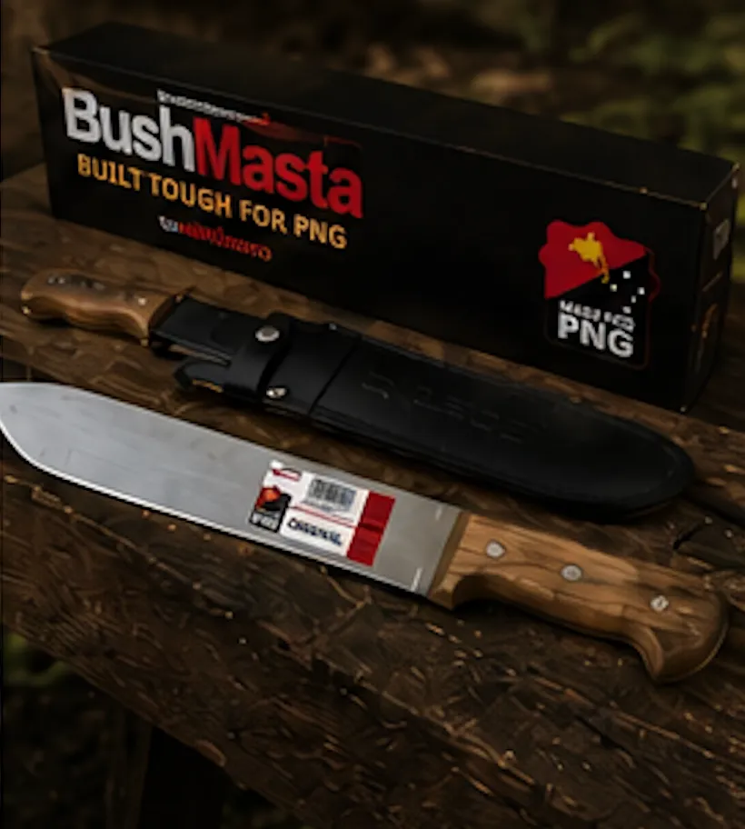 [GS0998] Bushmasta Bush Knife Wdn Hdl 18"