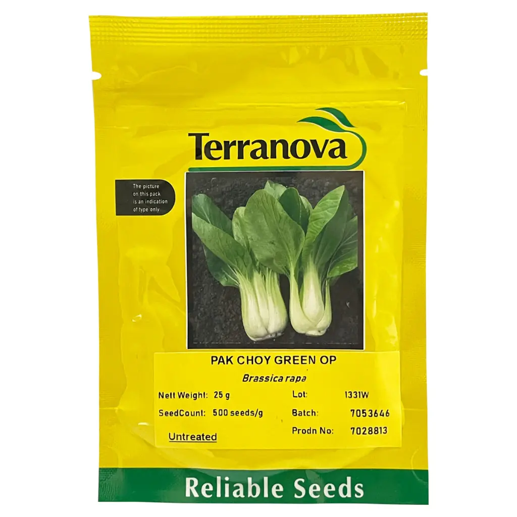 [SD0422] Seed Pakchoy Green Op 25g Terranova