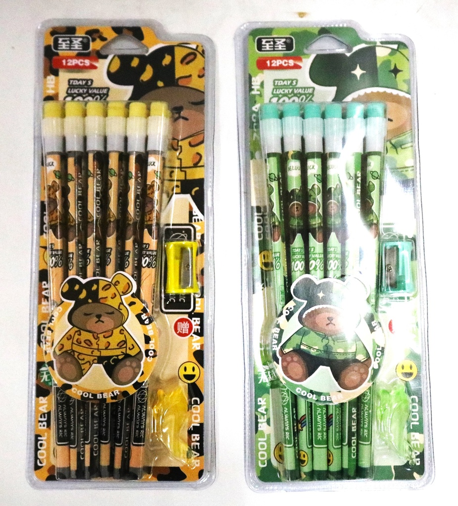 [ST1226] Pencil 12pcs + Sharpener Masami Kurumada WY81-14