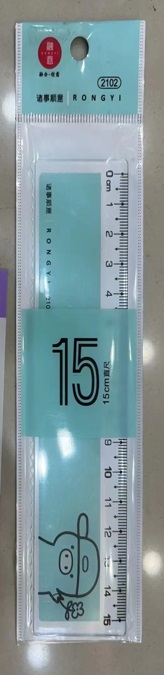 [ST1229] Ruler Plastic 15cm WA19-14