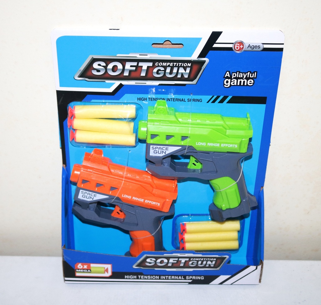 Toy Gun Soft 2pk No.826-24 TY986230