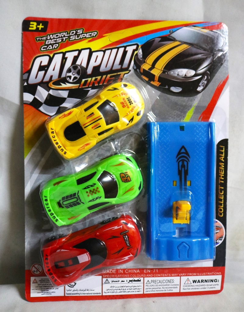Toy Sports Cars Pull Back No.EN-71 3pk TY986047