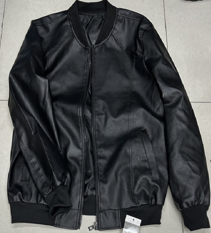 [FC6024] Jacket Men's Thick Leather Button Elastic Band Y2-0591-3