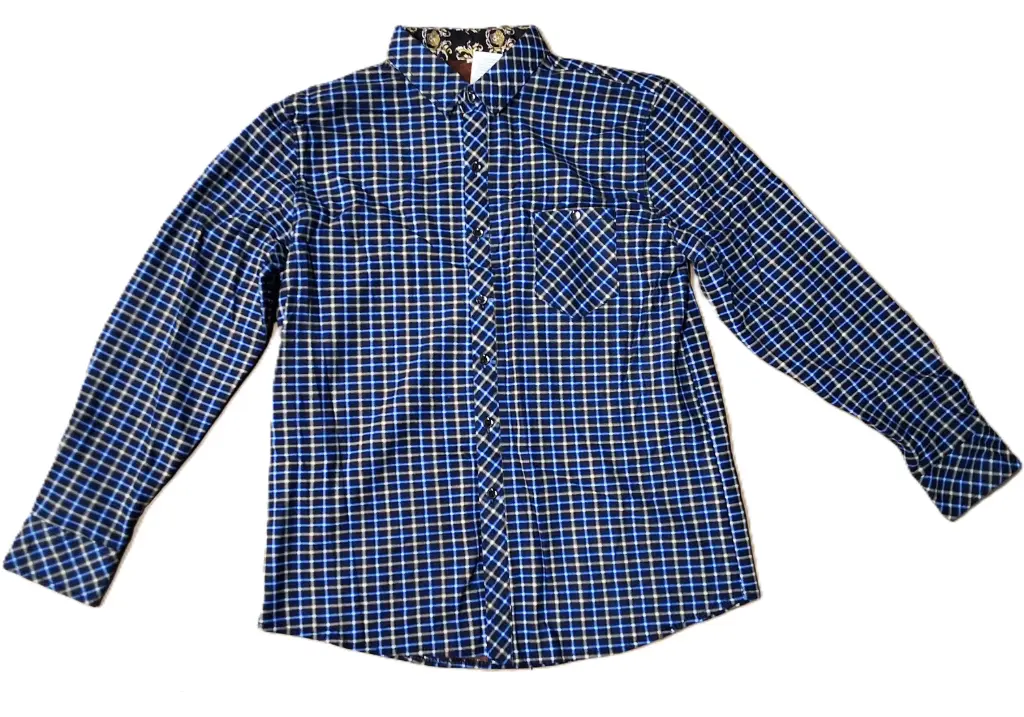 [FC6027] Shirt Polo Checkered Inner Fleece Y2-0591-6