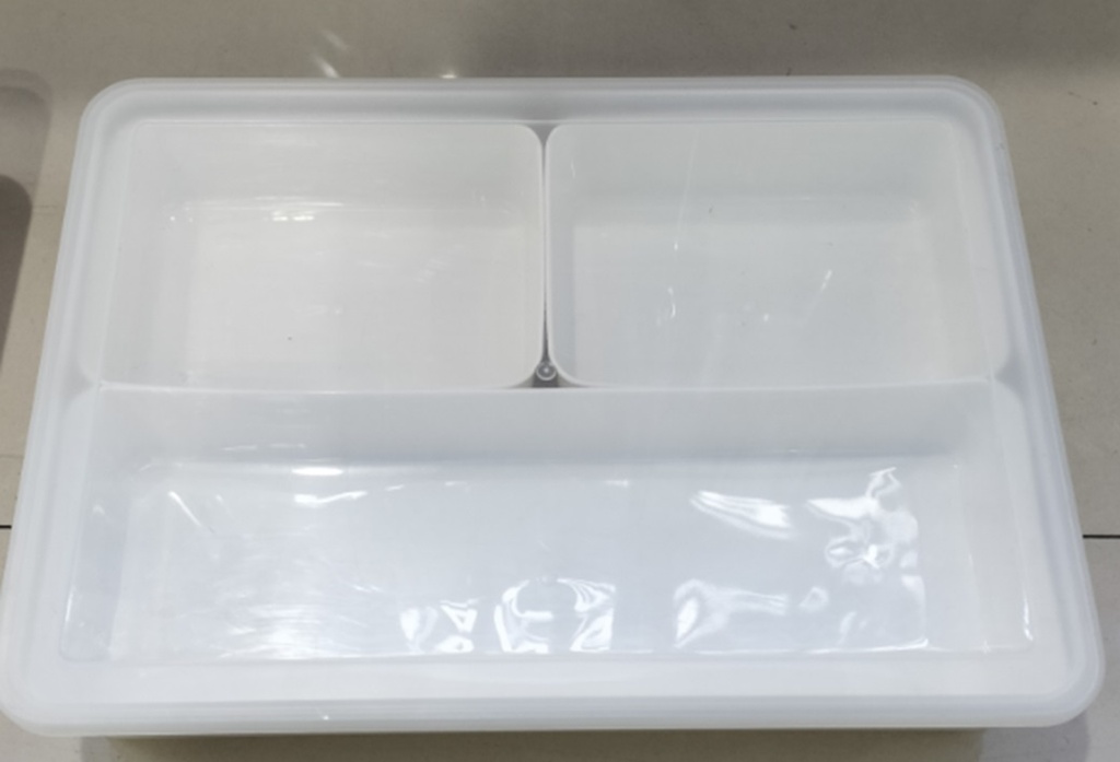[VI8116] Storage Food Plst 3Compartment 35*26*6cm 712