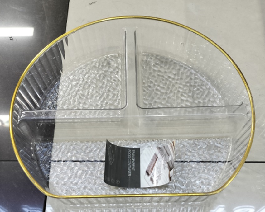 [VI8145] Bowl PET Round W/3 Compartment A133-1