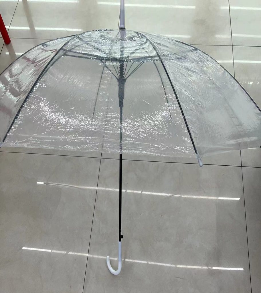 Umbrella Clear Transparent Hook Hndl 10126-3