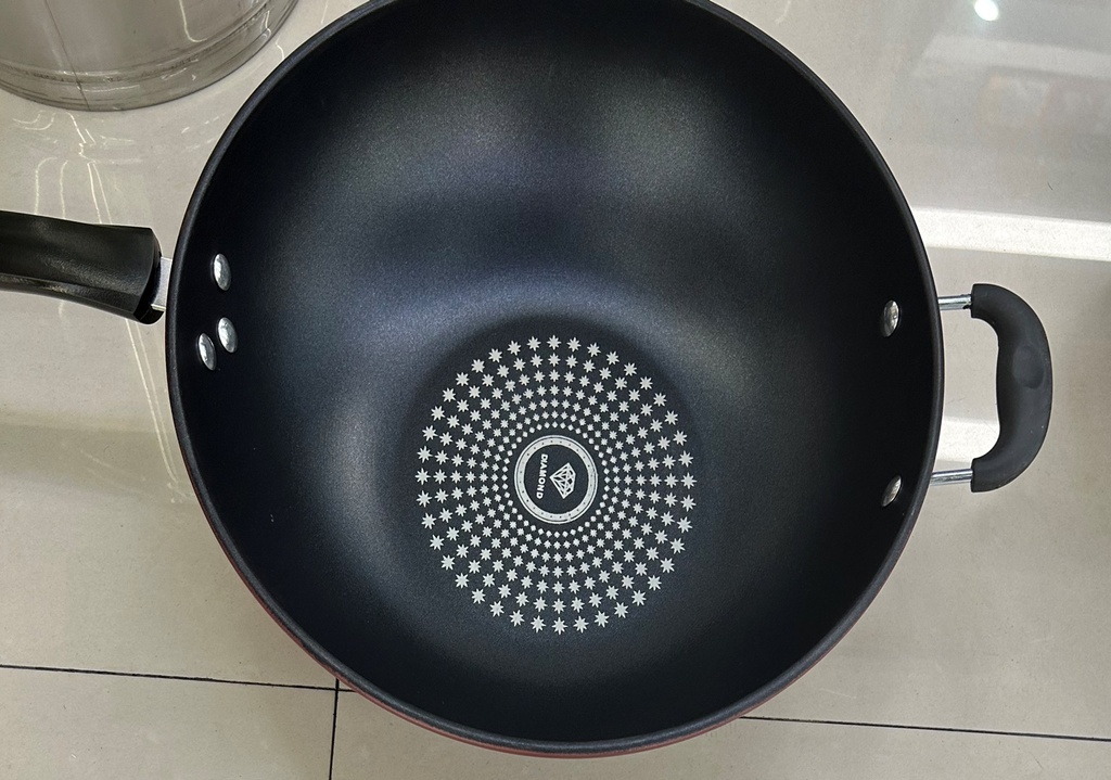 Wok Pan Iron w/hdl DIAMOND 46cm 36111-2