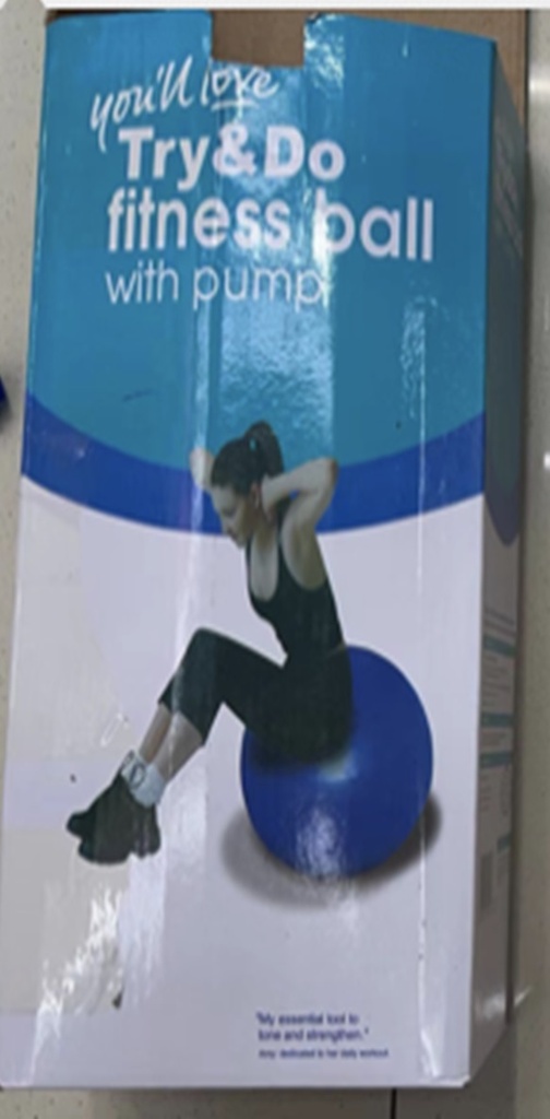 Exercise Fitness Ball W/Pump 25565-21