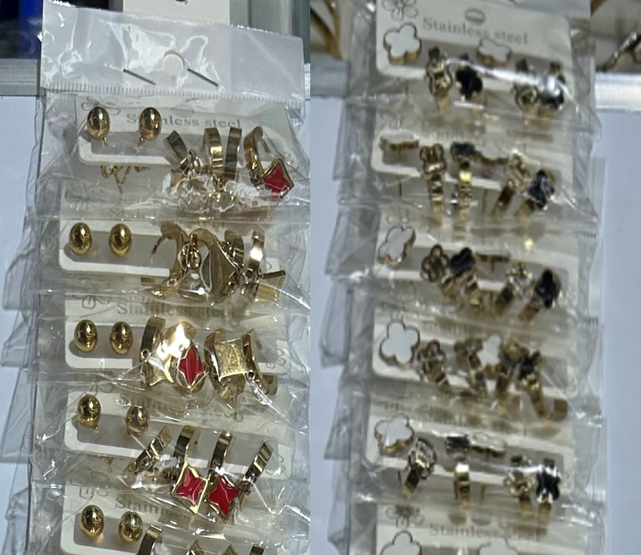 Jewellery Earrings S/S 3pr/set 4411-1-2-3