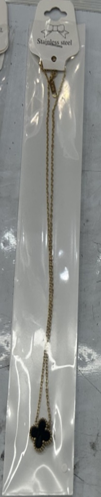 Jewellery Necklace S/S Gold Plated A Leaf Clover Pendant 5197-05