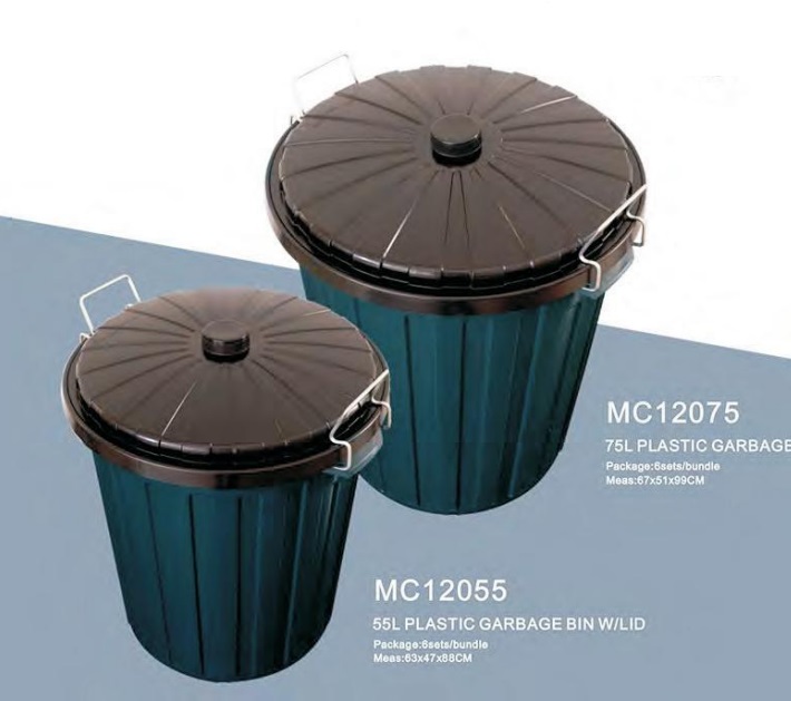 Garbage Bins w/LID 75lt 