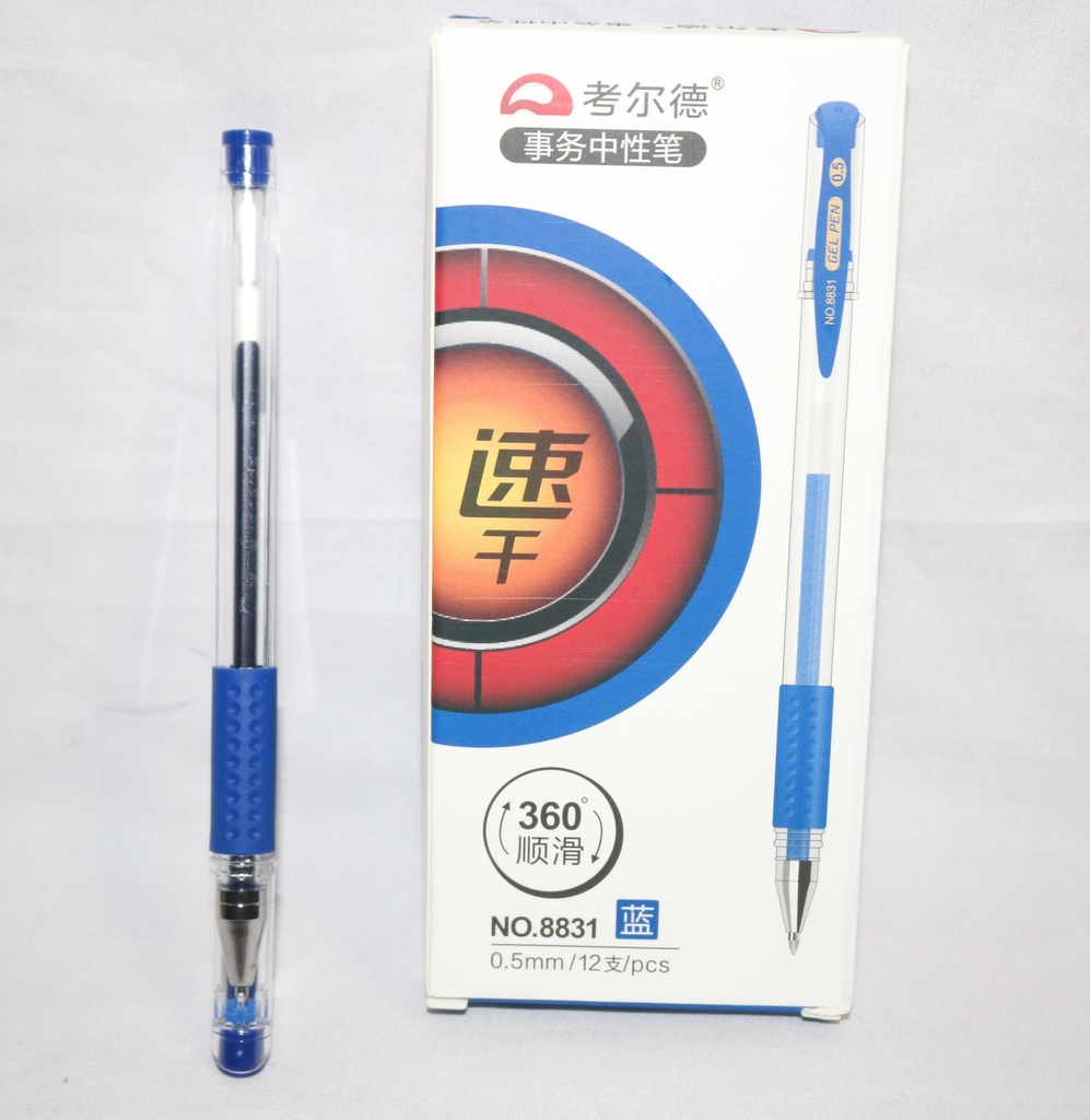 Pen Gel 0.5Mm Blue 12Pcs/Box 8831
