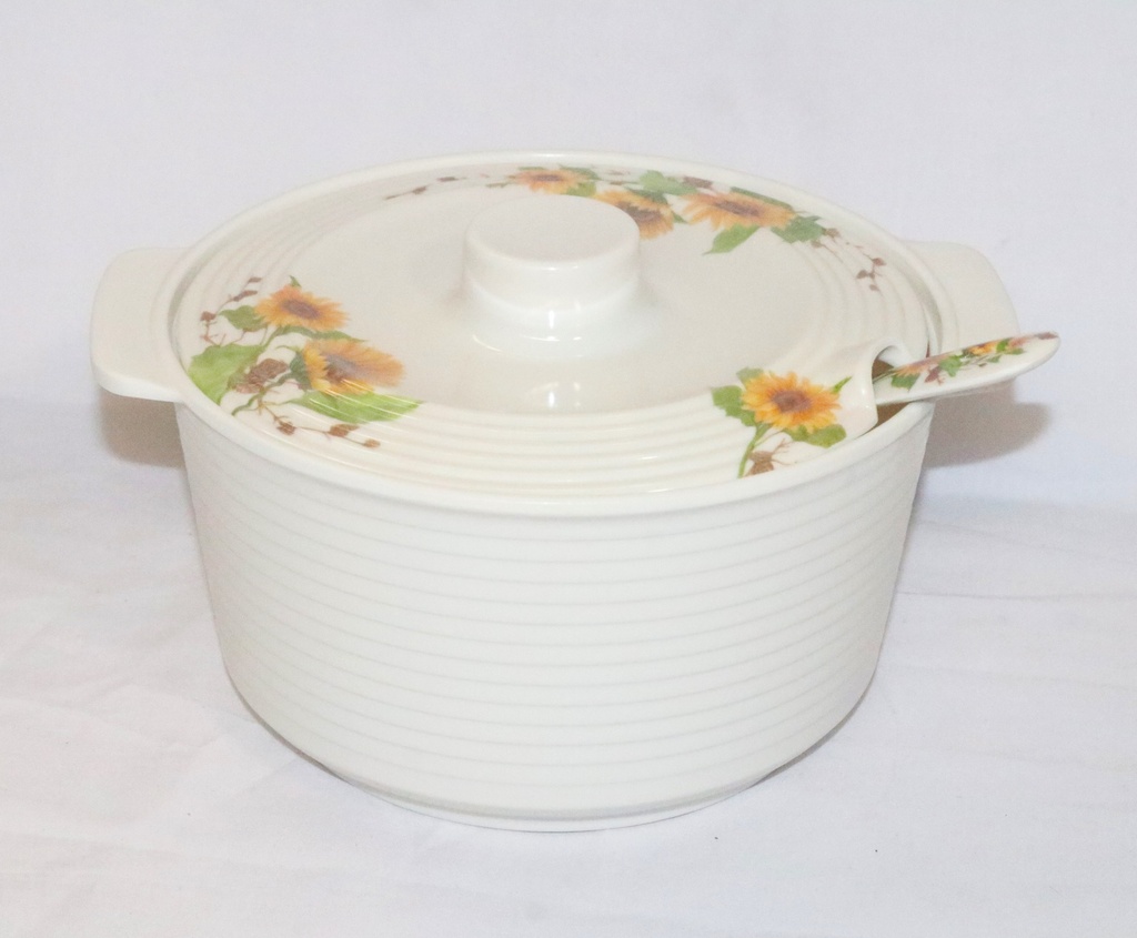Bowl Melamine W/Cover&Spoon 18Cm QY75-2