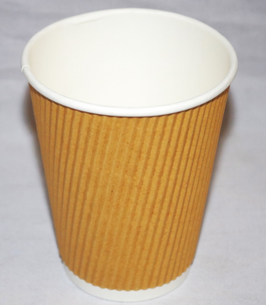 Disposable Cup Paper Ripple 8oz 25pcs/pack SunnyBamboo 