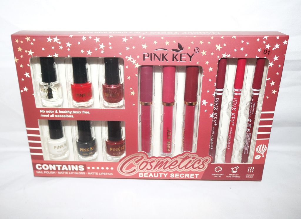 Cosmetic Pink Key Beauty Set No.FT012  28609-1