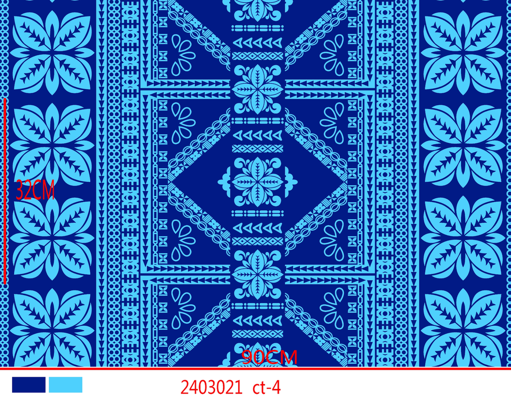 Fabric Jumping Fish 35/36" CT4