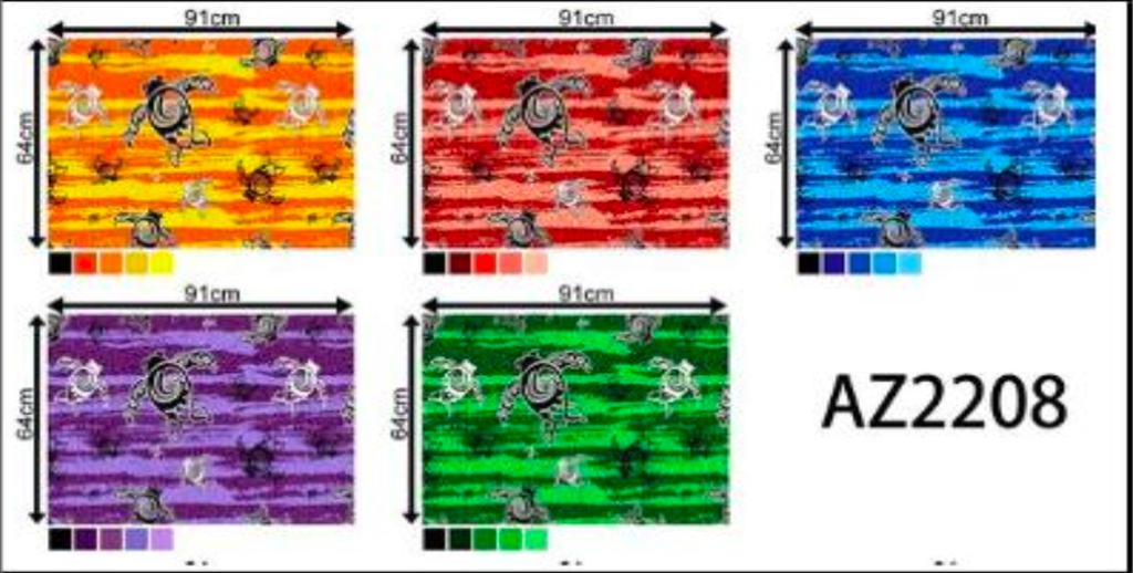 Fabric Jumping Fish 35/36" AZ2208