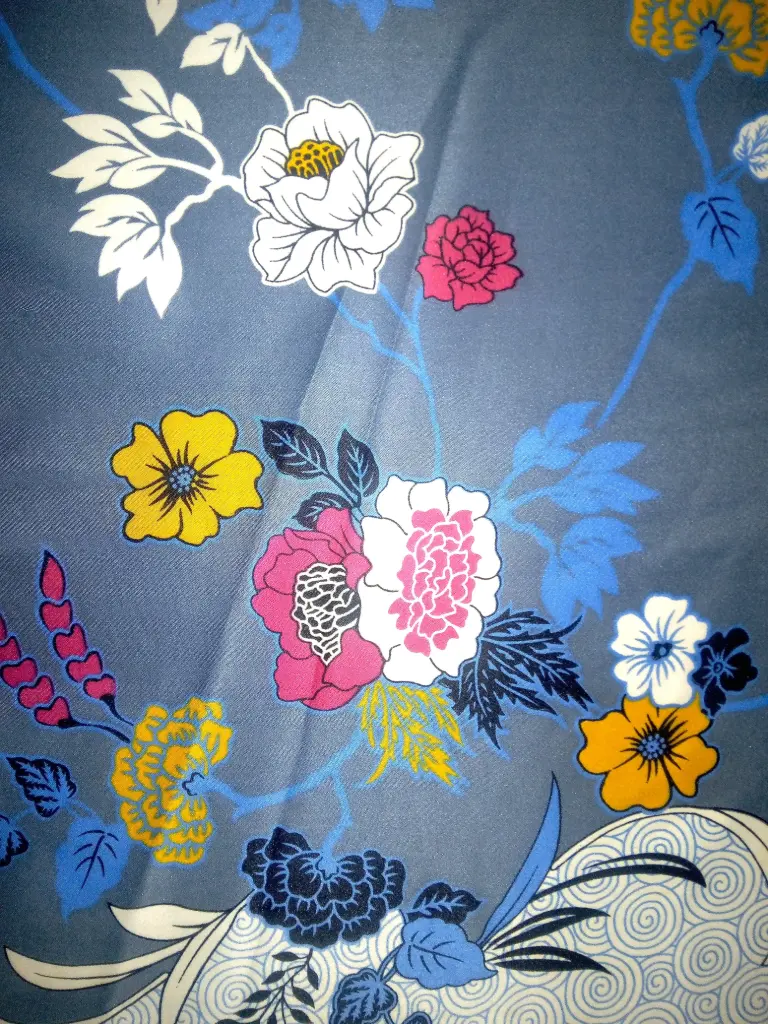 Fabric Printed Satin Velvet 58'' : Design #7230