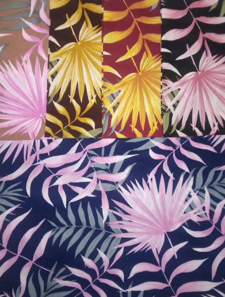 [FC5998-90804] FB Printed Satin Velvet: Design #90804