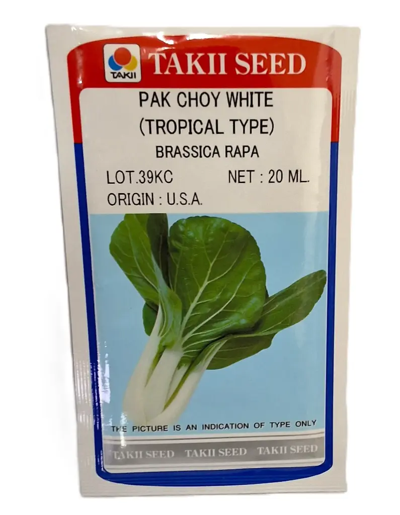 [123712] Seed Takii Chinese Green Pakchoi Wht Trop 20