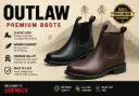Boots Outlaw Brown Sizes 6-11