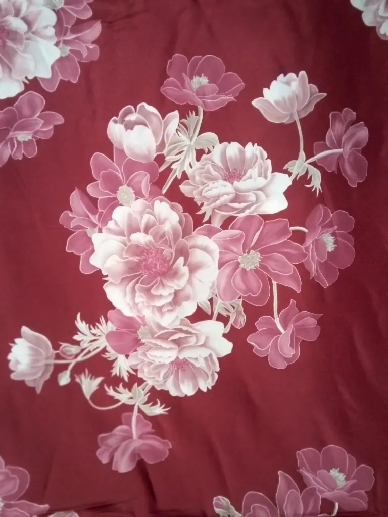 Fabric Printed Polyster Satin 58" D#8166